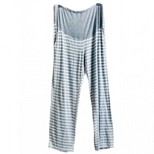 Ekouaer Women’s Gray & White Stripe Pajama Pants – Size Small
